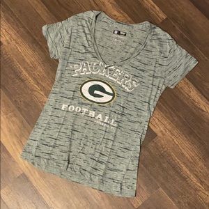 Green Bay Packers short sleeve vneck